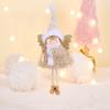 Christmas Angel Decoration, Christmas Velvet Angel Doll Decoration, Holiday Hanging Ornaments With Hat, Suitable For Fireplace, Living Room, Bedroom