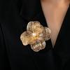 Elegant Women’s Brooch 3D Layered Golden Flower Retro Pin for Party Wedding Office Suit Shirt Accessories
