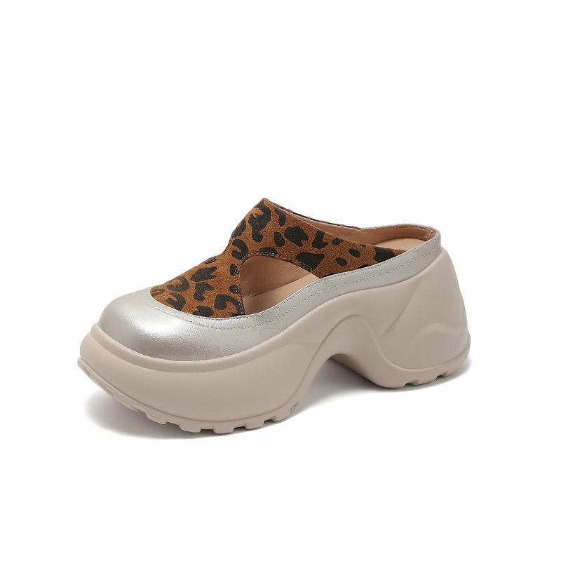 Platform sandals women's 2025 summer new sandals heightening bag head slippers super fairy super fire genuine explosion high value