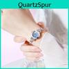 Ladies Waterproof Quartz Watch With Alloy Case And Rhinestone Decor For Casual Wear