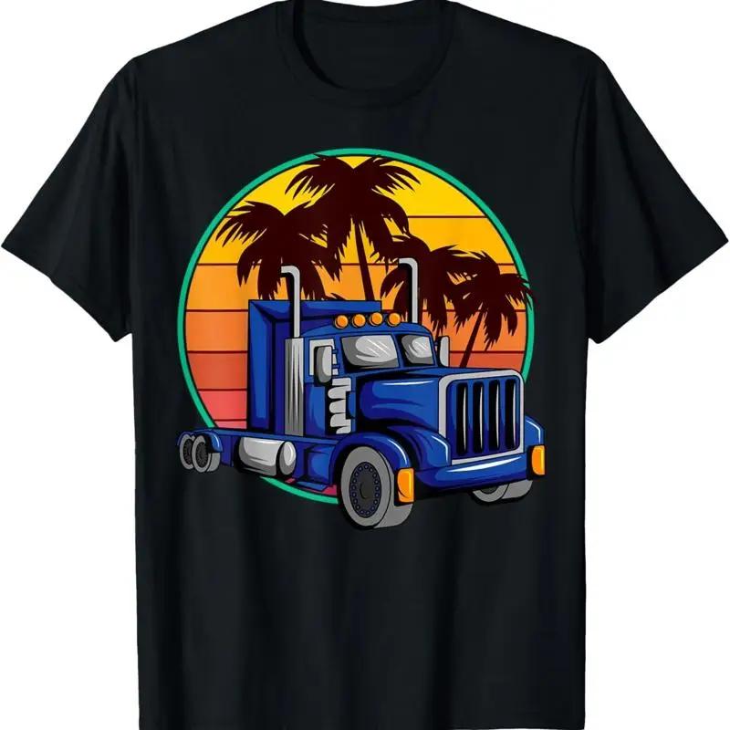 Truck Driver Retro Trucker Truckie Vehicle Driving Teamster T Shirt