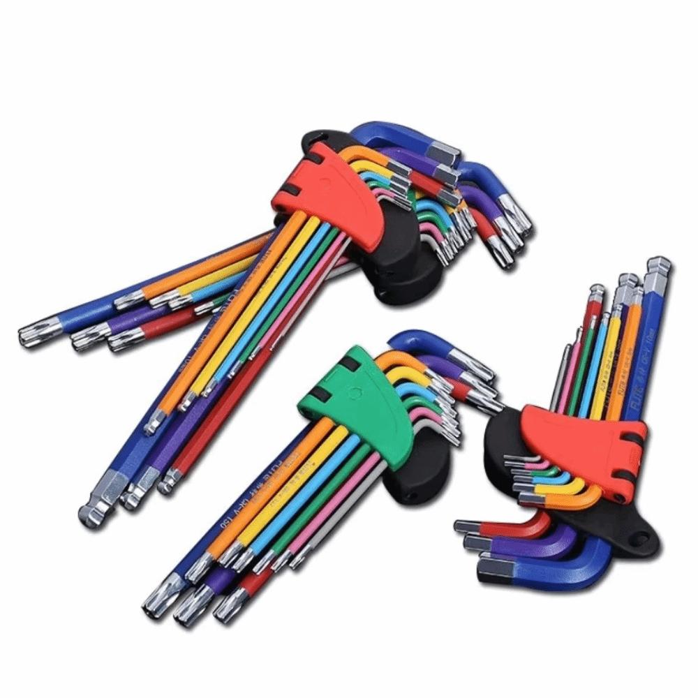 1.5mm To 10mm Hex Key Set Precision L Wrench Kit Heavy Duty Allen Wrench Set For Bicycle Repair