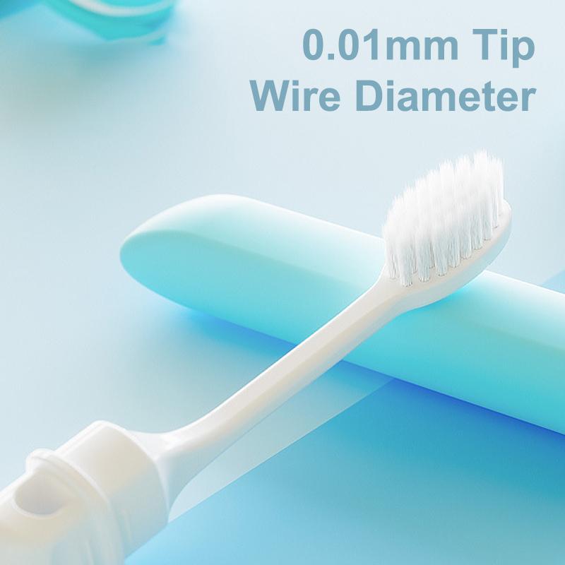 

5Pcs Travel Toothbrush Foldable Portable Small Dental Brush Adult Soft Toothbrush Candy Colors 5Pcs