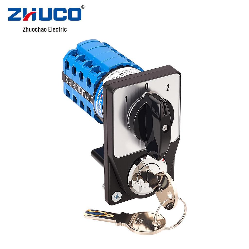 Zhuochao SZW26-20/D404.4YS 3-Speed 4-Position Changeover Switch with Electronic Lock