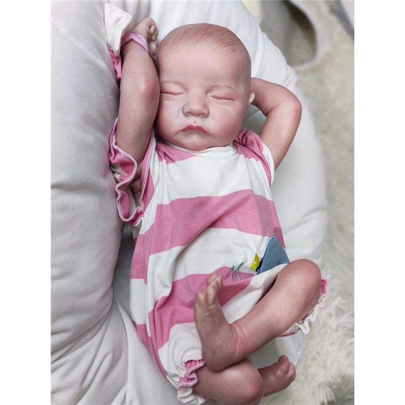 18 Zoll Rebirth-Puppe Realistisches Baby Weicher Körper Reborn-Puppe Für Kinder Perfektes Geschenk Premium-Qualität Kleinkindspielzeug