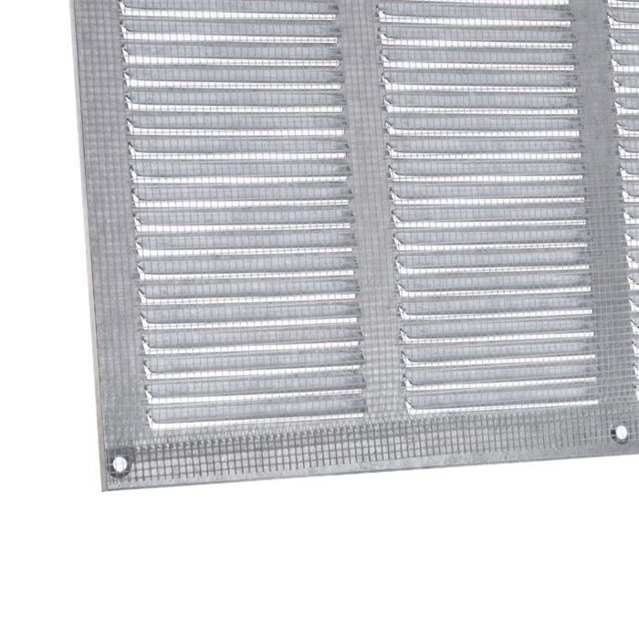 Ventilation Grille - Generic - 400x300mm - Galvanized Steel - Insect Protection - Easy Mounting