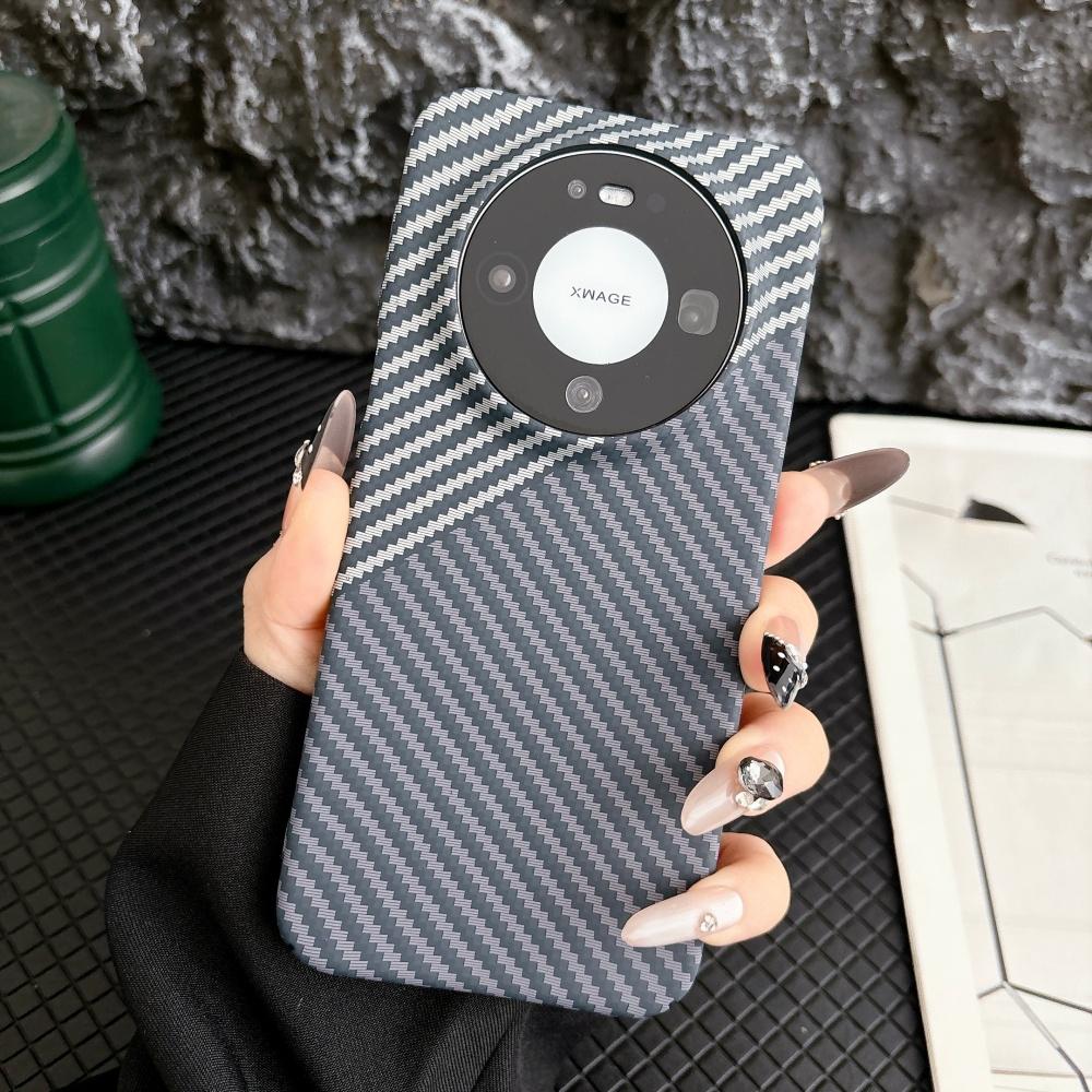 For Magsafe Carbon Fiber Kevlar PC Magnetic Phone Case For HuaWei Mate 80 Pura 80 70 Pro Max Ultra Wireless Charge Cover