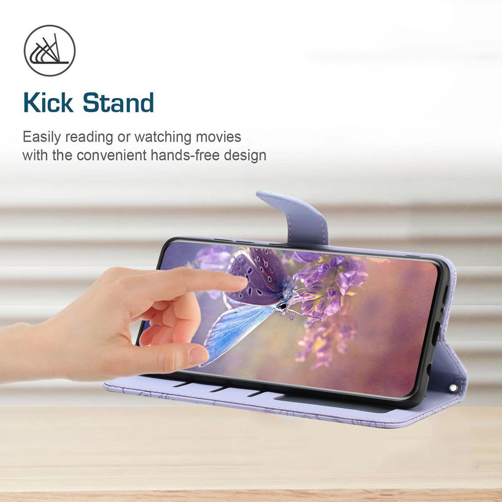 HT03 For Xiaomi Redmi A3/Poco C61 4G Shockproof Case Imprinted Leather Phone Cover