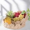 1Pc Paper Fruits Storage Basket Household Weave Vegetables High-capacity Snack Tray Paper Rope