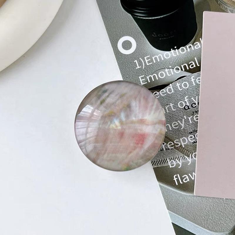 Crystal Ball Glass Wind Mobile Phone Airbag Bracket Magnetic Attraction Removable Watching Drama Chasing Drama Support Frame Love Flower