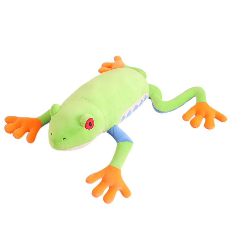 Creative 3 Colors Frog Plush Toy Stuffed Animal Fluffy Frog Game Figure Doll Soft Pillow For Children Boys Girls Birthday Gifts