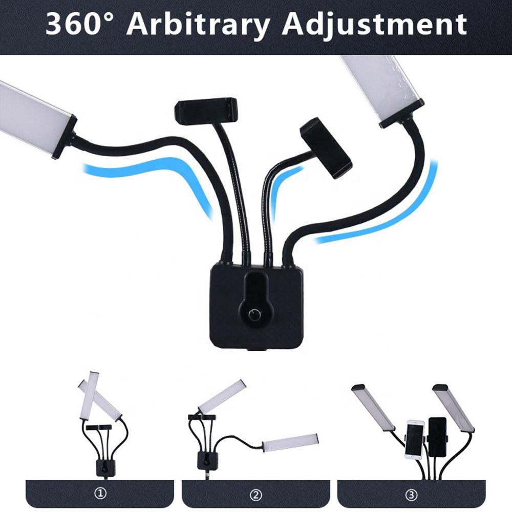 Гибкая двойная светодиодная лампа для видеосъемки — фото 10