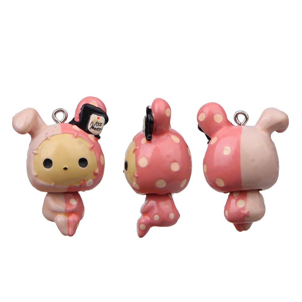 Home Chis Sweet Animal Figures Resin Toy For Keychain Making And Projects Craft