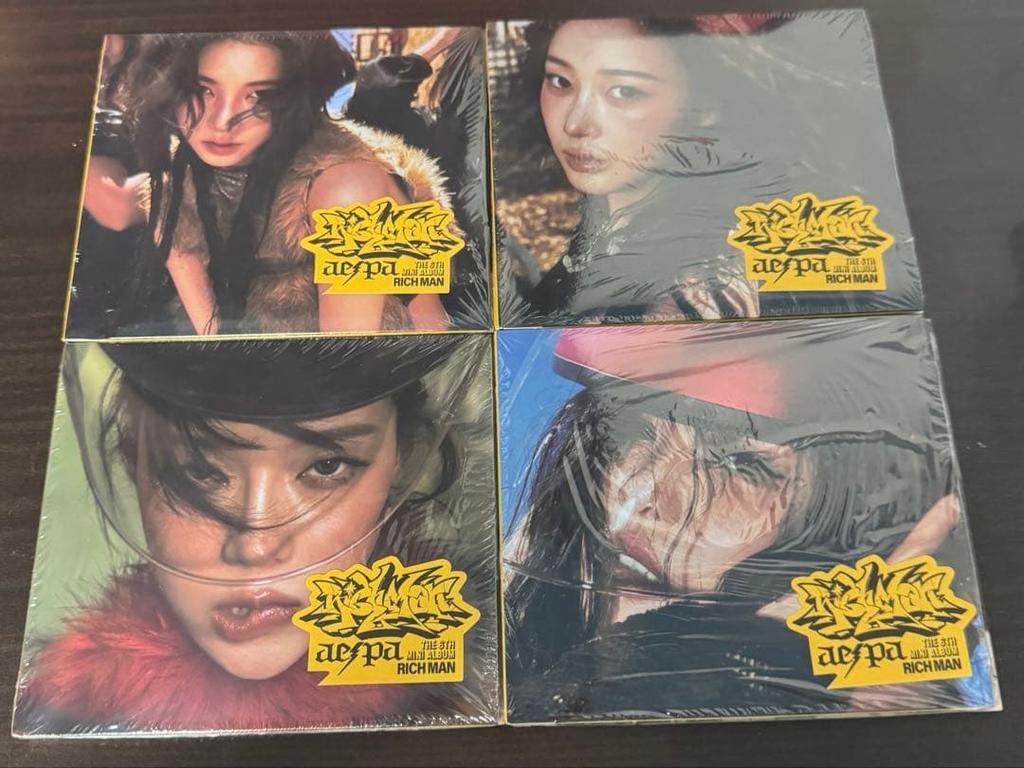 [USED] aespa Rich Man album BURST ver. 4 types