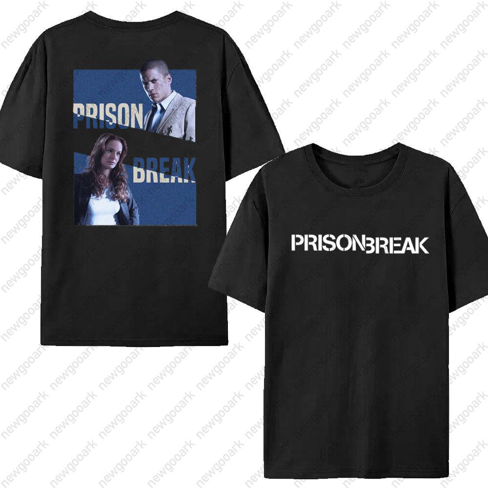 Funny Tv Series WANTED Tshirt Unisex Prison Break Streetwear Vintage Harajuku Top Cotton Short Sleeve Michael Scofield Tees