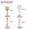 Tin Plated Copper Material Wire Connection Terminal Connector Set Transparent Sheath Male Female