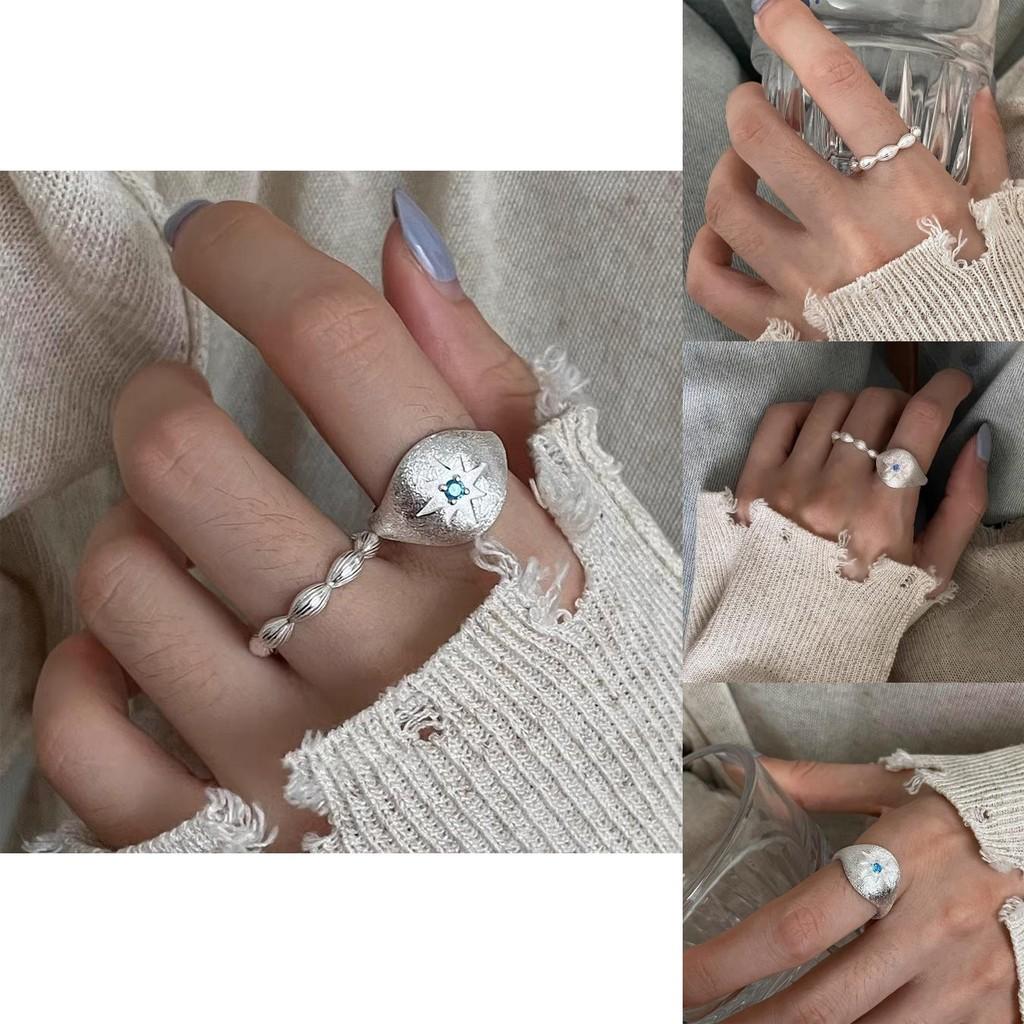 Atemberaubender 925er Sterlingsilberring für Damen mit einzigartigem Design und hochglanzpoliertem Finish