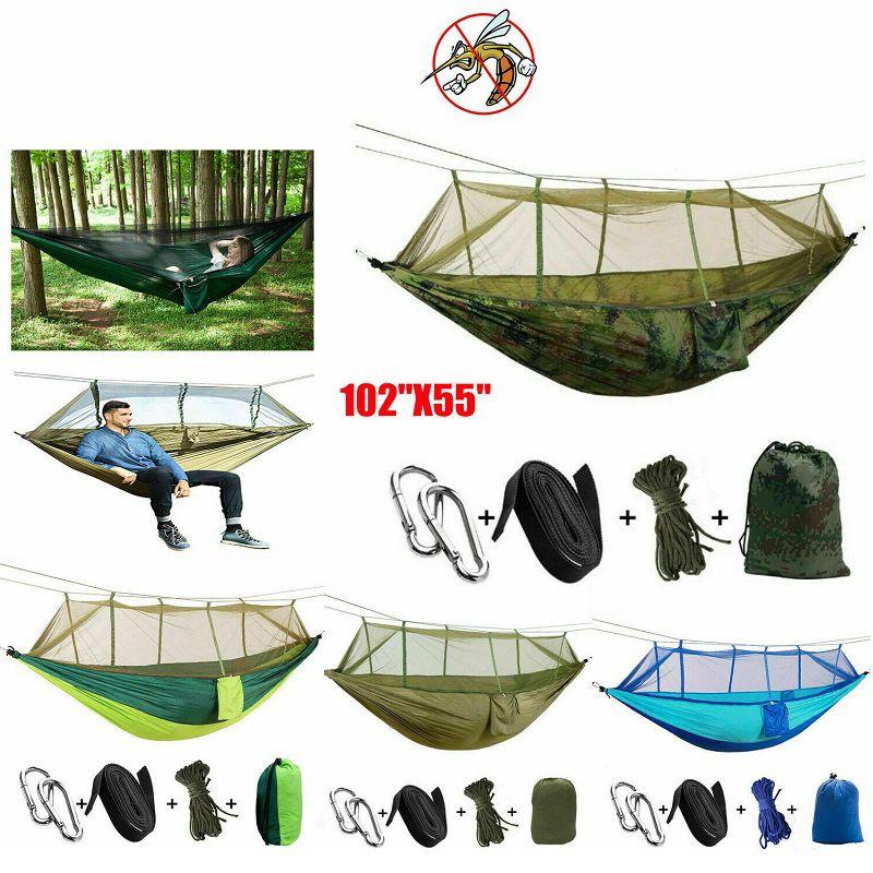 Premium Camping Double Person Travel Outdoor Tent Hammock Bed With Mosquito Net