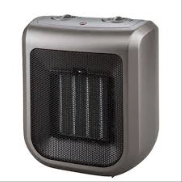 Soufflant Céramique 2V 2000W - Unelvent - Gris - Electrique - Thermostat Electronique