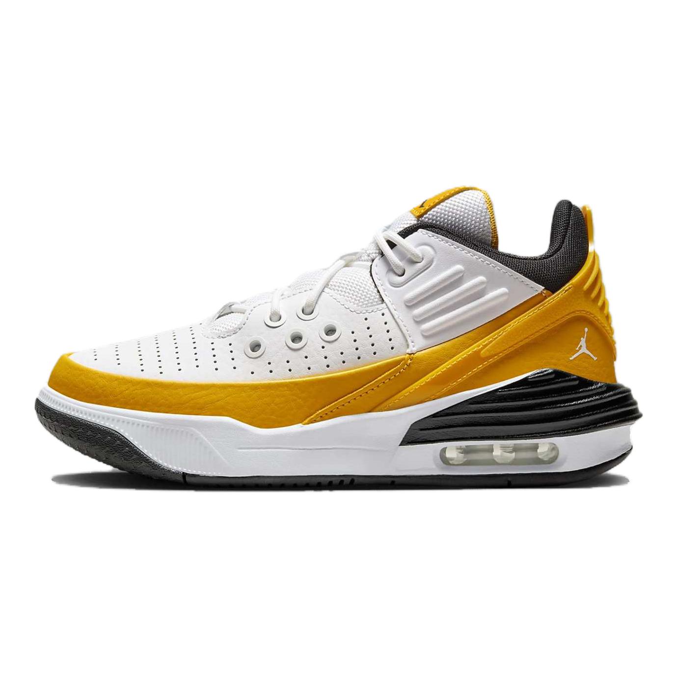 Jordan Max Aura 5 GS Low Баскетбольные кроссовки Детские кроссовки Желтый Черный Белый DZ4352-701 38