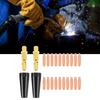 24Pcs Welding Nozzle Kit High Conductivity Copper Strong Rubber Closed Advice Professional Welders