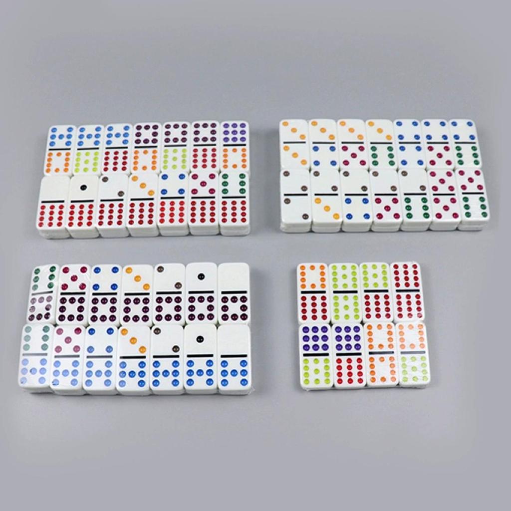 Mexican Train Dominoes Set,Dominoes Board Game,Educational Toy,91Tiles Toy,Classic Blocks Game for