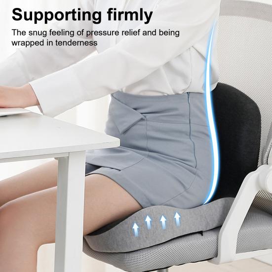 Universell setepute Sklisikker base Design Minneskum Setepute med korsryggstøtte Ergonomisk rullstolpute