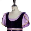 Bridgerton Inspired Gold Velvet Two-Piece Medieval Gown with Long Skirt for Stage Performance