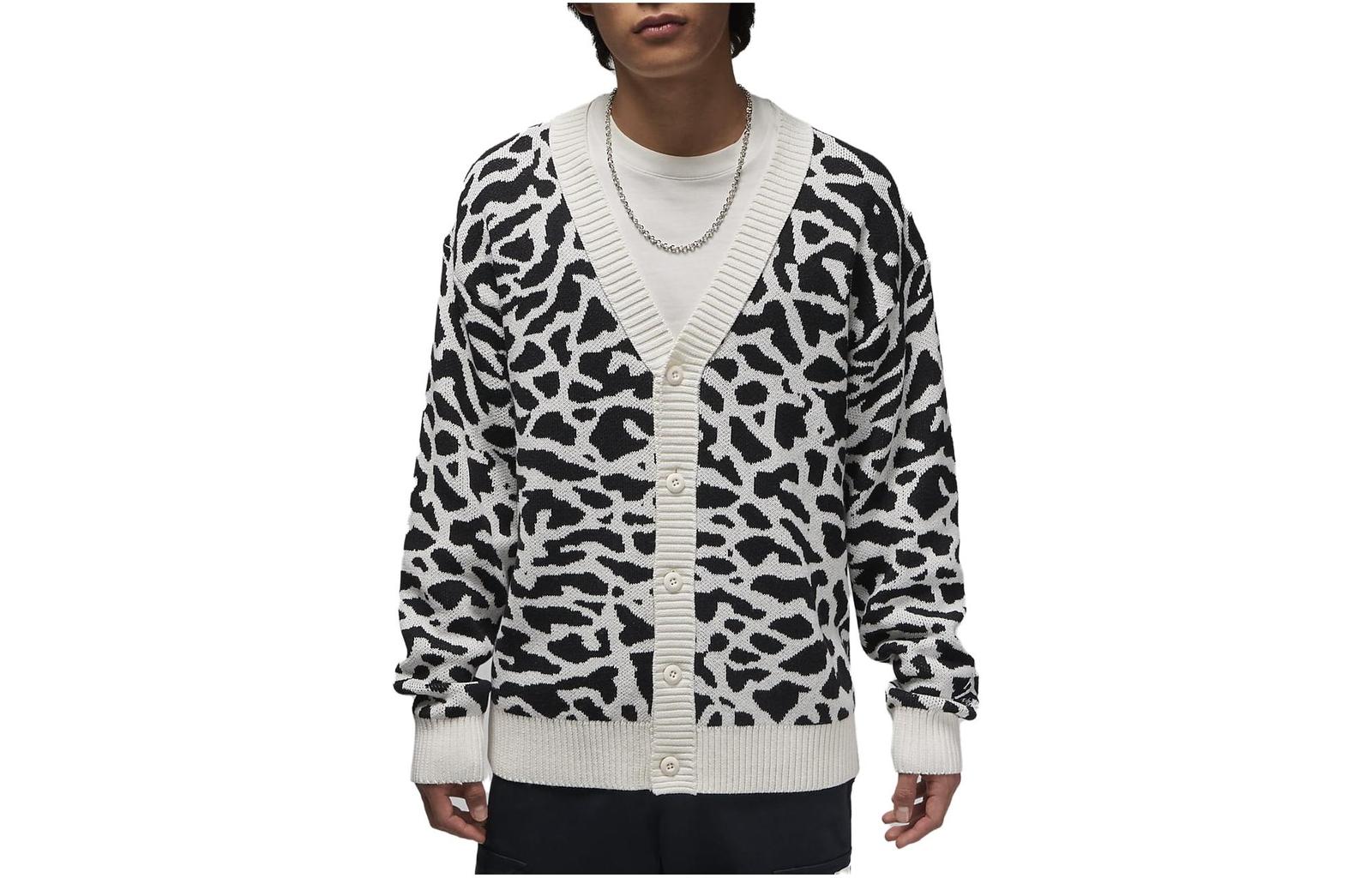 Вязаный кардиган Jordan Fight Heritage Азия Белый Серый Цемент DV7574-030 XXL 11590₽