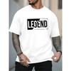 Men's Oversized T-Shirt - Plus Size Big & Tall Short Sleeve Round Neck Casual Summer Tee with Geometric Pattern, Breathable Fit for Casual Attire