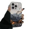 European & American High-End Snow Mountain Phone Case for iPhone 13, 14, 15 Pro Max, 16, and 17