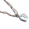 Anna Michelen One of a Kind Necklace, Aquamarine, Pentagon, Pearl,