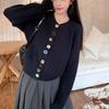 Arctic Velvet Washing Water, Korean Color Button-knitted Cardigan Women's  Autumn New Versatile Sweater Jacket