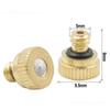 2/3/4PCS Brass High Quality Long-lasting Low Pressure Spray Atomizing Nozzle Humidifier High Performance Cooling Durable