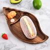 Natural Acacia Wood Serving Platters Charcuterie Boards Wooden Food Trays Rustic Style for Home Dining Kitchen