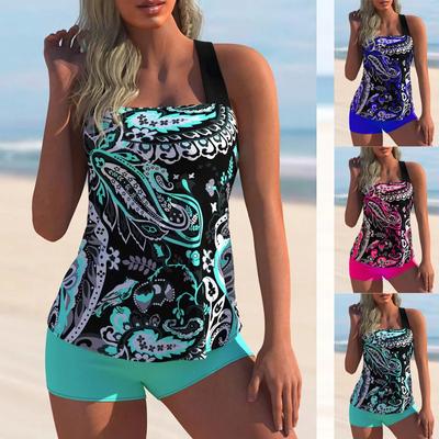 Zomer Mode Ontwerp Dames Bikini Tweedelige Set met Geometrisch Patroon Bedrukte Badkleding en Sport Strandkleding S-6XL