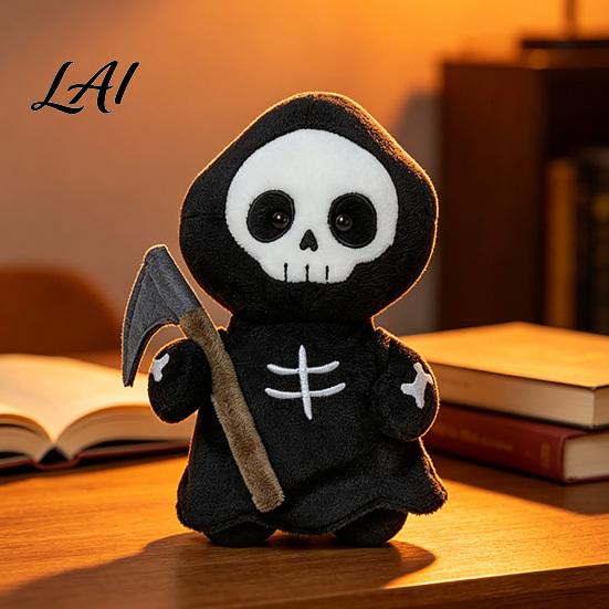 Atmospheric Halloween Home Decor Plush Toy Ghost Skeleton Bat Witch Pumpkin Doll Soft Dolls Stuffed Animal for Kids Spooky Party Haunted