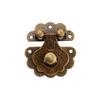 4pcs Antique Bronze Hasps Lock Decorative Jewelry Wood Box Padlock with Screw