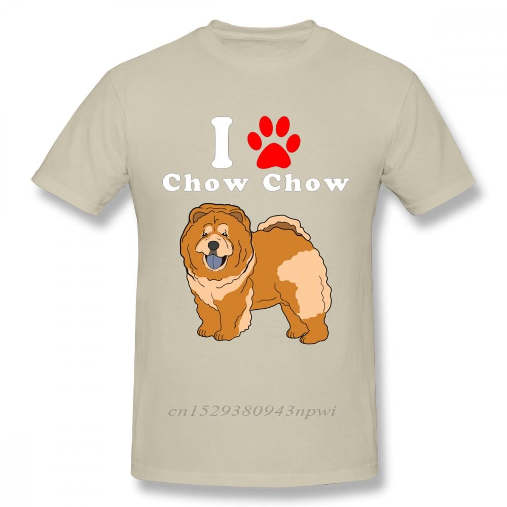 Round Neck I Love My Chow Chow In The Year Of The Dog Adopt Rescue Dog Lover Mom Or Dad Save Abandoned Pet Dot t shirt