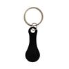 Shopping Hand Stainless Steel Key Ring Handheld Shopping Cart Token Metal Convenient Keychain Accessory
