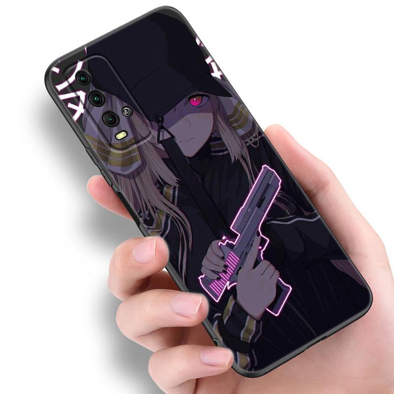 Anime Vaporwave Glitch Phone Case For Xiaomi Redmi Note 5 6 9T K20 K40 K50 Pro 7A 8A 9A 9C 9i 10A 10C A1 S2 TPU Black Cover