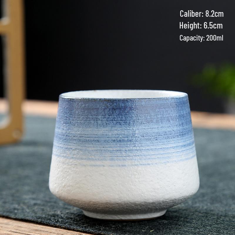 Retro Coarse Pottery Ceramic Coffee and Tea Cup for Home Use