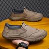 Men's Shoes Breathable Waterproof Non-slip Low-top One-pedal Wear-resistant Lazy Casual Shoes Men's Shoes