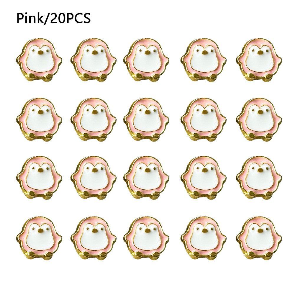 20pcs Mini Doll Penguin Buttons 8mm Doll Shoes Buckles Coat Buckles  1/6 Doll Clothes Accessories