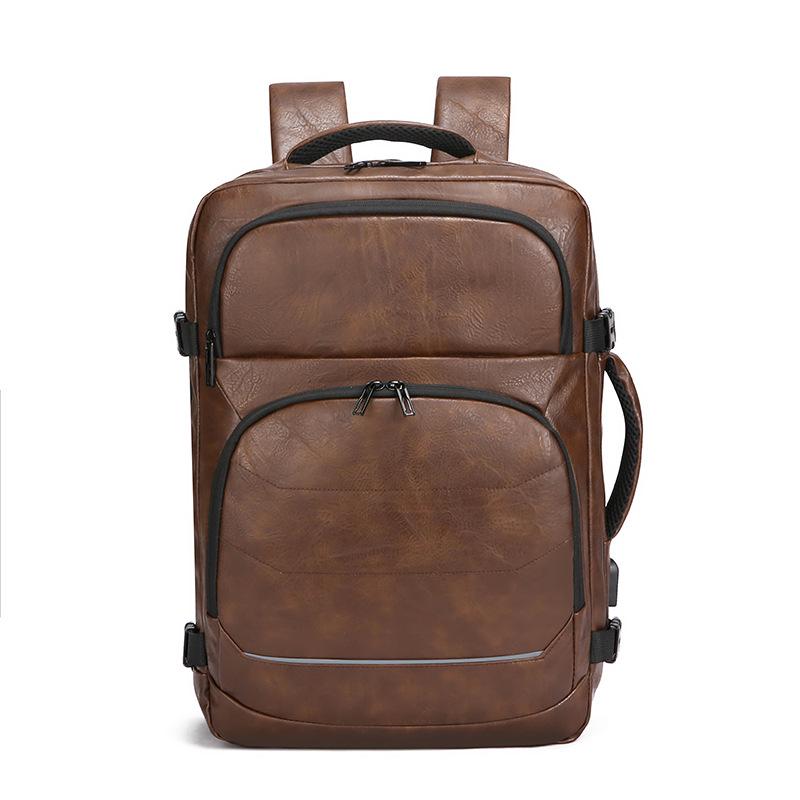Herren Premium Doppel-Schulter Business Rucksack - Stilvolle, großvolumige Reise- und Pendler-Laptoptasche.