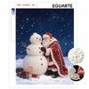 Christmas Santa Claus Snowman Pearl Painting Art Painting Kit Handmade Diy Home Decoration Painting