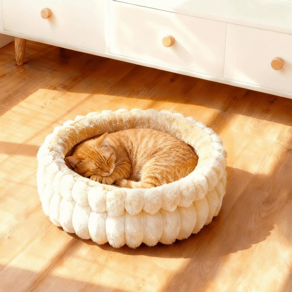 Round Cat Sofa Bed Thicken Pet Sleeping Basket Universal Dog Kennel for Cats and Dogs