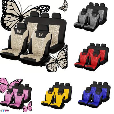 Four-piece Universal Car Seat Cover, Embroidered Car Seat Protector, Car Interior Accessories, And Stylish Car Seat Cover