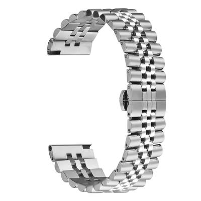 For Honor Watch GS Pro Wrist Band 5-Bead Stainless Steel Butterfly Clasp Watch Strap