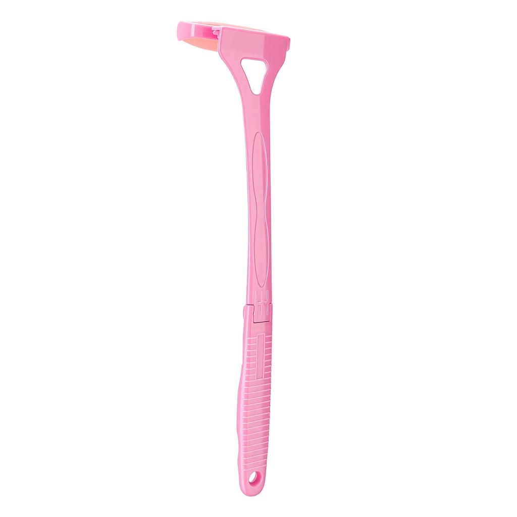 Foldable Ice Roller Long Handle Body Face Roller Handheld Hot Cold Dual Use Pink